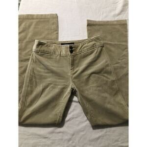 EXPRESS Jeans beige suede-like cotton straight pants women's size 2